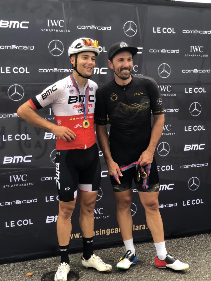 Lugano bikemotions 2021 - Cancellara Challenge, Lugano (Svizzera) 25.09.2021 - Filippo Colombo e Fabian Cancellara