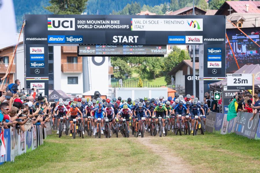 Partenza, Val di Sole (Italia) - Campionati del Mondo 2021 – Cross Country (foto by Kuestenbrueck)