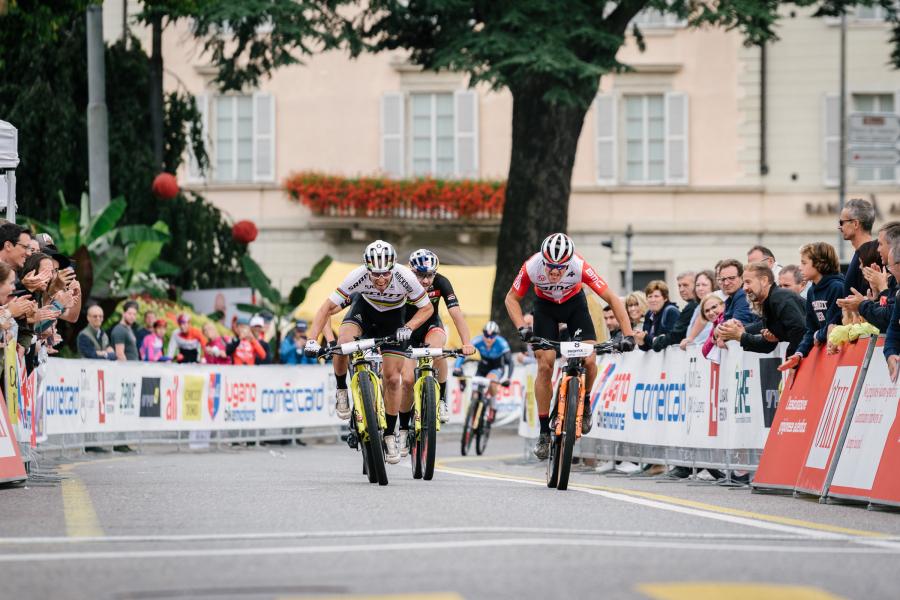 23 Settembre 2018 - Lugano, Switzerland - Proffix Swiss Bike Cup (U23), arrivo in volata