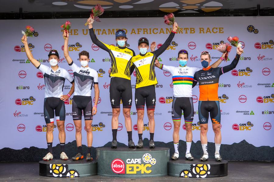Prologue Cape Epic 2021 - podium 