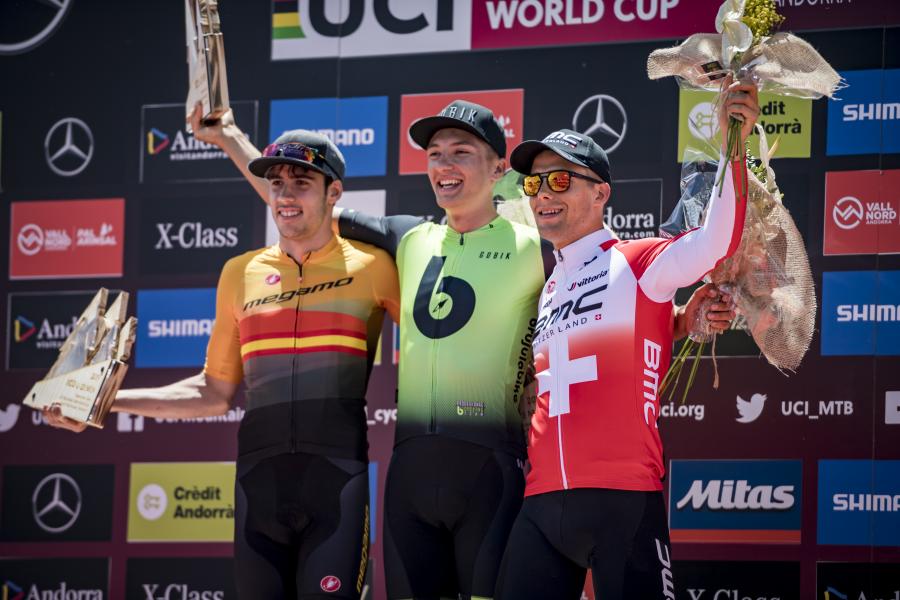 Andorra - Vallnord, 07.07.2019 UCI MTB WORLD CUP (U23) Podio: Filippo Colombo (medaglia di bronzo)